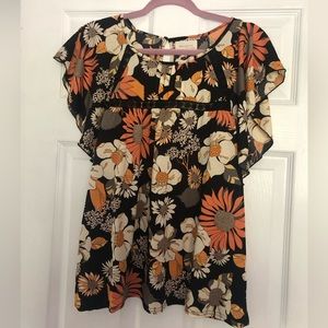 Melloday Floral Blouse (size XL)